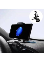 360 Degree Mobile Phone Clip Holder Cell Phone Stand GPS Bracket Stand Phone Kickstand Phone Holder with Full Angle Rotation