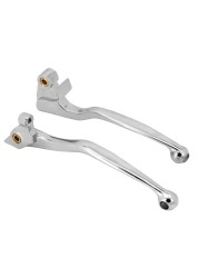 Motorcycle Chrome Brake Hand Clutch Lever Aluminum Left Right Side 2pcs For Yamaha Drag Star XVS400 650