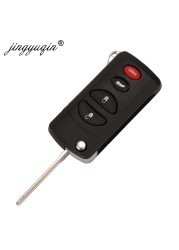 jingyuqin 2/3/4 Buttons Remote Flip Flip Key Cover For Chrysler Dodge Stratus RAM Durango Dakota Jeep Grand Cherokee Key Shell