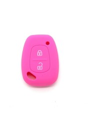 2 Buttons For Renault Traffic Kangoo For Vauxhall Opel Vivaro Silicone Car Key Cover Fob Holder Skin Car Accessories Shell