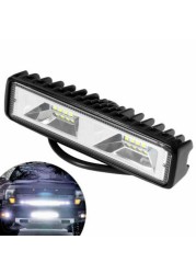 48W DRL LED Spot Flood Work Light Worklight 9-32V 12V LED Running Lights for Off-Road Vehicle SUV Cars Truck Black Shell