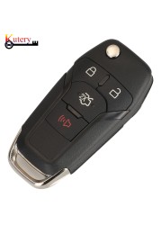 Kootri N5F-A08TAA Folding Remote Smart Car Key for Ford Escort Fusion Transit F150 F250 ID49 PCF7945P Chip 315MHZ 2/3/4 Buttons