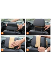 Car Headrest Neck Pillow Memory Foam Headrest Comfortable Car Pillow Lumbar Support Auto Interior Part Four Seasons General