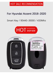 CN020222 Original Genuine 3 Button Smart Key For Hyundai Accent 2018-2020 Remote 433MHz FCCID No. 95440-J0000