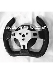 Car Styling Sport Steering Wheel Racing Type PU Universal 280mm Aluminum Retrofit Modified Kart ATV