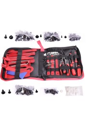 38pcs Kit Car Panel Door Audio Trim Auto Interior Disassemble Tools Pry Removal Tool Kit Auto Clip Pliers Fastener Removal Tool