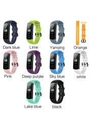 Anti-Scratch Soft Silicone Watch Band Sport Wrist Strap Replacement for Huawei Honor 5/4 Sport Bracelet Accessories