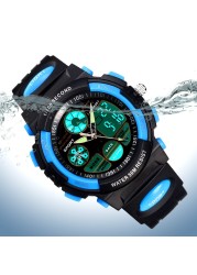 Children's electronic watch color luminous dial life waterproof multi-function electronic watch for boys and girls