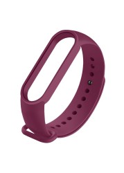 Suitable for Mi Band 3/4/5/6 Electronic Watch Strap Mi Band Replacement Silicone Wristband Adjustable Length Sport Strap