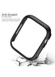 Hard PC Bumper Case Protective Frame [Without Screen Protector] Compatible with Apple Watch Series 7 45mm 41mm Accessories