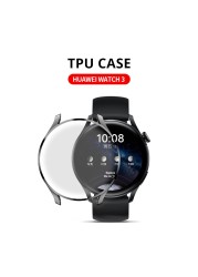 For Huawei 3 Pro Case 48mm Soft Silicone Case For Huawei Watch 3 46mm Ultra Thin TPU Protective Case For Watch 3 Case