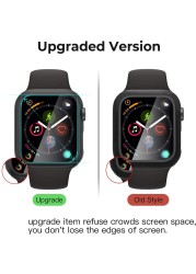 Tempered Glass Screen Protector For Apple Watch Series 6 5 4 3 2 SE 44mm 40mm 42mm 38mm Iwatch 38 40 44mm Film Protection Case