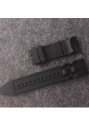 26mm Silicone Rubber Watchband Black Men Luxury Wristband Watch Band Replacement Strap for Invicta/Pro/Diver acessames