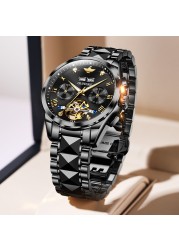 Original OUPINKE luxury automatic men's watch mechanical sapphire crystal waterproof fashion top brand hollow wristwatches