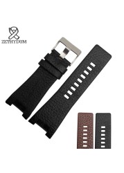 High Quality Genuine Leather Bracelet Band 32*18mm Watch Strap For Diesel Watch Band For DZ1273 DZ1216 DZ4246 DZ4247 DZ287 Strap