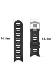 Compatible for Garmin Forerunner 610 Watch Band Soft Silicone Replacement Wristband Strap for Garmin Forerunner 610 Smartwatch