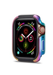 Cover for Apple Watch Case 44mm 40mm TPU+Aluminum Alloy Ultra-thin Full Protector Accessories iwatch Series SE 6 5 4 7 45mm 41mm