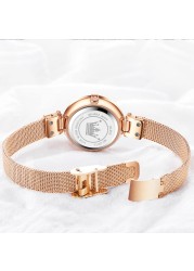 OLEVS Women Watch Dial Mesh Bracelet Watch, Lady Waterproof Quartz Watch