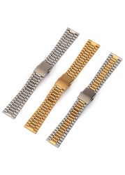 12mm 14mm 16mm 18mm 20mm Stainless Steel Watch Bands Metalwork Replacement Watch Band For Men Women Watch With Tool