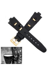 Silicone Watches Barselite Watch Accessories Band for bvlωdp42c14svdgmt Convex 8mm Rubber Strap Watch Men and Women 2 Types