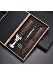 Soft Leather Watch Straps for Samsung Galaxy Gear S3 Business Strap Bracelets Men Women Watches 18mm 20mm 22mm 24mm