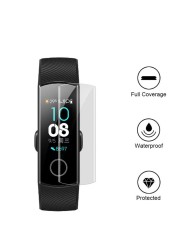 Soft Screen Protectors For Honor Band 5/ Band 5i Band 4 Running Hydrogel Film Anti Scratch Film For Huawei Band 3 4 Pro/3e 4e