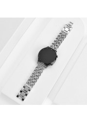 20 22mm Luxury Metal Women Strap for Active 2 Band for Samsung Galaxy Watch 4 44 40 46mm Bracelet for Amazfit Bip Huawei Gt2 Pro