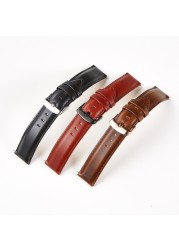 Oil Suede Leather 22mm 20mm 18mm Watchband Quick Release Watch Band Strap Brown for Men Women Compatible with Fossil