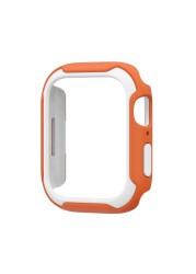 Matte Bumper Cover for Apple Watch Series 7 45mm Flexible TPU + PC Apple Watch Protective Case Shell iwatch 7 41mm 45mm Frame