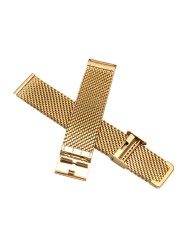 16mm 18mm 20mm 22mm 24mm Stainless Steel Milan Mesh Watch Strap Bracelets Watch Band Black Silver Gold Rose Gold