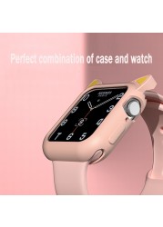 Cartoon Cat Ears Protective Sleeve for Apple Watch Case 44mm 40mm 42mm 38mm for iwatch Serie 3 4 5 6 Se Case Bumper Accessories