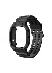 الساعات ل Fitbit Versa3 تحسس حزام ساعة اليد الفرقة حالة درع الوفير سوار الرياضة بولي TPU شل معصمه اكسسوارات