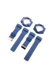 Watch Accessories Suitable for Casio Strap Set GA-110 GLS-100 GD-120 Camouflage G-SHOCK Strap Case Men's and Women's Straps