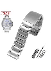 Plain End Stainless Steel Bracelet Solid Metal Watchband 22 24 26 28mm Watch Strap for Diesel DZ4209 DZ4215 DZ1844 Watches Band