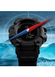 SKMEI Brand Mens Watches Sports Watch Pedometer Calorie Digital Watch Altimeter Altimeter Compass Thermometer Weather Men Watch