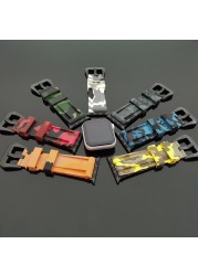 Silicone Camouflage Watch Strap for Apple Watch 42mm 44mm 45mm for iWatch Series 4/5/6/SE/7 38mm 40mm 41mm Military Bracelet