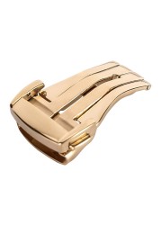 Clasp for Omega watch 16mm 18mm 20mm buckle silver gold rosegold polish 316L stainless steel clasp for silicone/leather strap