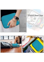 Watch Organizer Case Durable Multifunction Portable Travel For Apple Watch Strap Band Carry Bag Watchband Storage Box BagNew