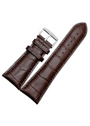 Watch Strap 23mm 24mm 26mm 28mm Big Width Black Brown Mens Crocodile Genuine Leather Watch Strap Band Bracelets Free Shipping