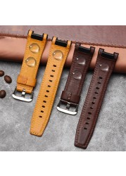 Leather Strap for Casio GST-S100g/S110/S130l/W100G/W110/210B/400G/410/B100/W300 Wristband Accessories 26x14mm