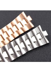 Replacement Metal Strap for VC 47040 Series Stainless Steel Watchband 7mm8mm Silver Men's Watch Bracelet Chain Replacement Meta