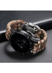 Braided Nylon Band 20 22mm Strap For Samsung Galaxy Watch 4 Classic 40/44mm 42/46mm 3 41/45mm For Huawei Watch GT/GT2/2e Amazift