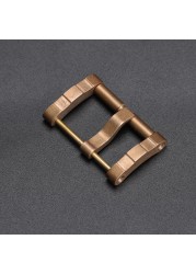 CUSN8 bronze buckle screw combination buckle, 22 24 26 mm, suitable for military watch bronze watch accessories,