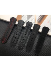 Crazy Horse Genuine Cow Leather for Hublot Strap for Big Bang Strap Men Watchband 25*17mm Watch Band Logo on Steel Buckle Tools