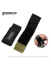 Hot Top Nylon Dark Blue Watch Strap for S-Eco No. 5 007 Series Sport Watchband 20mm 22mm 24mm Band