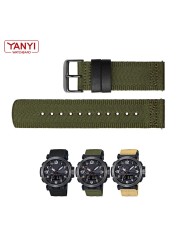 Senior nylon watch band 24mm for casio GA 2000 PRG-600YB-3 prg-650 PRW-6600 watch strap waterproof bracelet wrist band