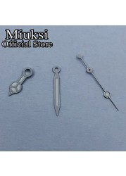 Miuksi Watch Silver Hands Green Blue Luminous Hands Fit NH35 NH36 ETA2824 2836 Miyota8205 8215 821A Mingzhu DG2813 3804 Movement