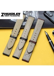 For any wristband luxury genuine crocodile leather watchband 18mm 19mm 20mm 21mm 22mm black brown straps