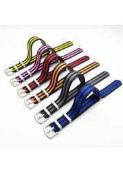 New design bracelet watch strap advanced nylon safety strap NATO strap 18mm 20mm 22mm 24mm watch band bracelet for Seiko/Omega/Rolex