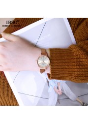 IBSO 8mm Ultra Thin Wristwatches Women Watches Luxury Female Fashion Watch Montre Femme 2022 Ladies Quartz Watch Relogio Feminino